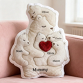 Nurturing Bear Mom Custom Shape Pillow - Personalized Gifts For Mom 01qhtn270226
