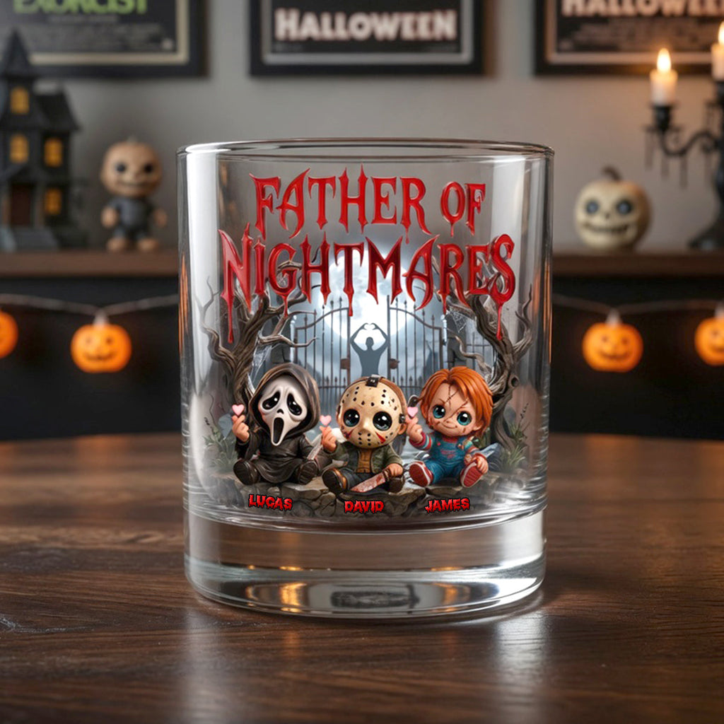 Father Of Nightmares Round Glass - Personalized Gifts For Dads 01PATN250426