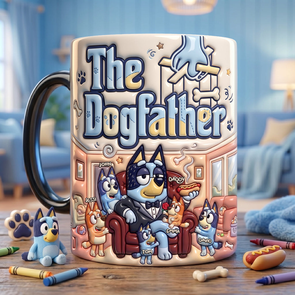 Cozy Puppy Dad Magic Coffee Mug - Personalized Gifts For Dads 02QHLU150526