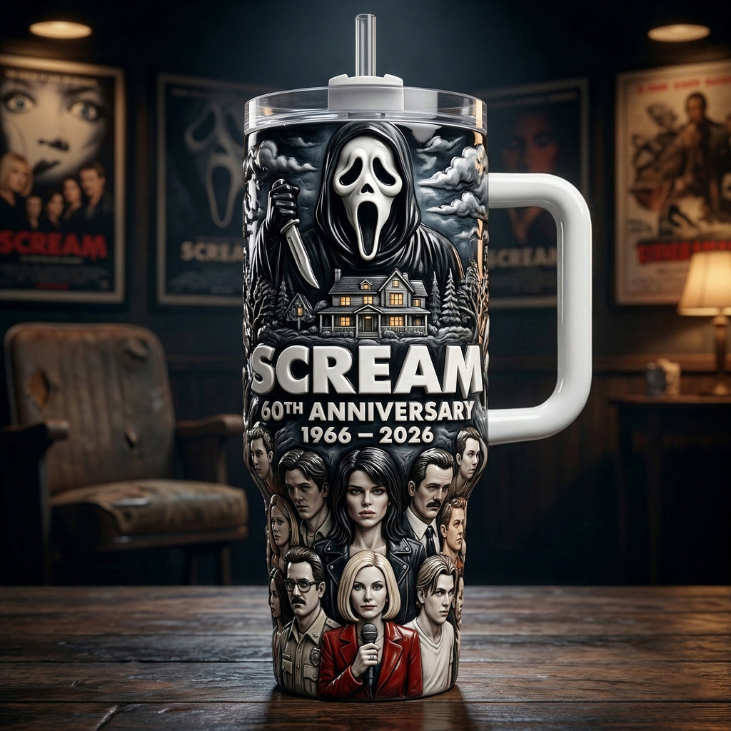 60th Anniversary 40oz Tumbler – Gifts For Horror Lovers 01palu120326