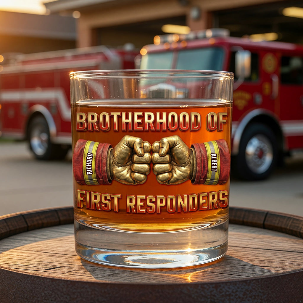 Ultimate Firefighter Brothers Drinking Glass - Personalized Gifts For Brothers 03huqn060626