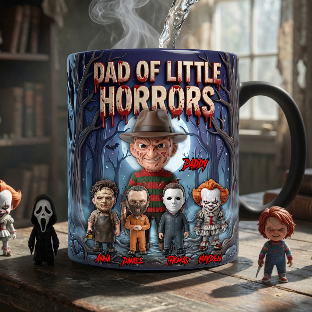 Dad Of Little Horrors Magic Mug - Personalized Gifts For Dad 02NALU050526