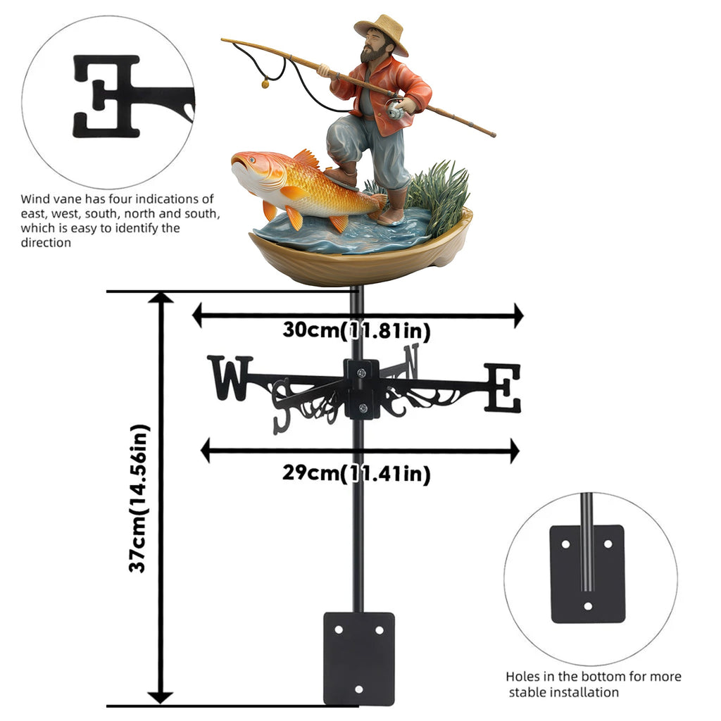 Skeleton Biker Weather Vane - Personalized Gifts For Couple 01nadh280526
