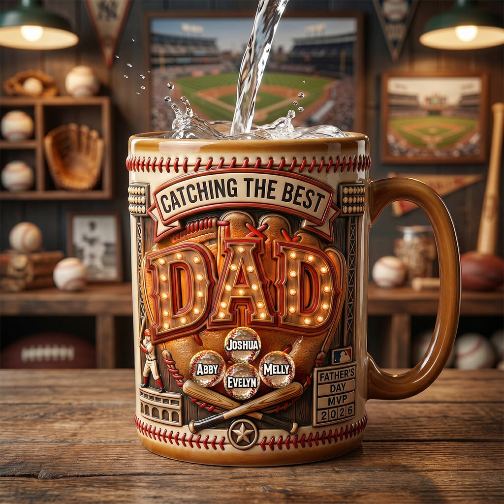 Baseball Dad MVP Coffee Mug - Personalized Gifts For Dad 03padh110526