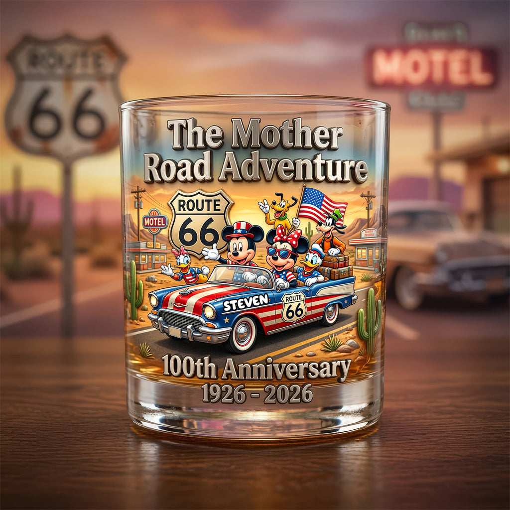 100 Years of Adventure Custom Glass - Personalized Gifts For Road Trip Lovers 02tydh080626