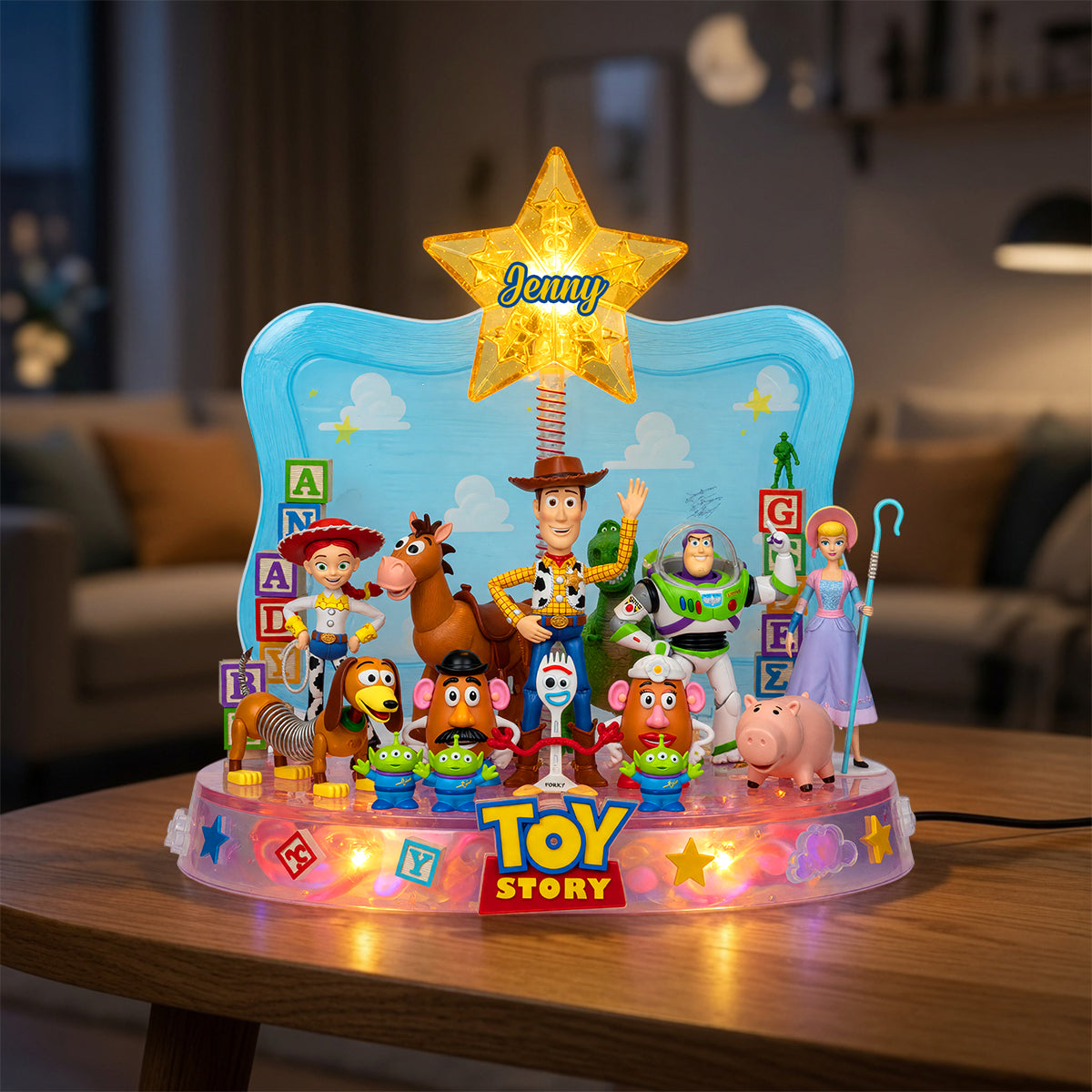 Lovely Characters Retro Light Box - Personalized Gifts 01natn240626