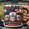 Baseball #1 Dad Coffee Accent Mug - Personalized Gifts For Dad 05tylu250426