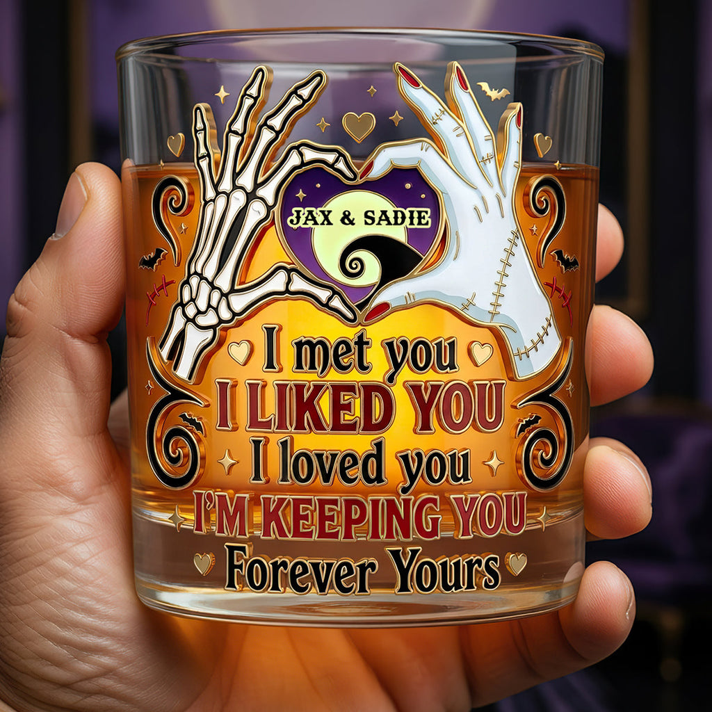 Soulmates Forever Round Glass - Personalized Gift For Couples 04NADT060626