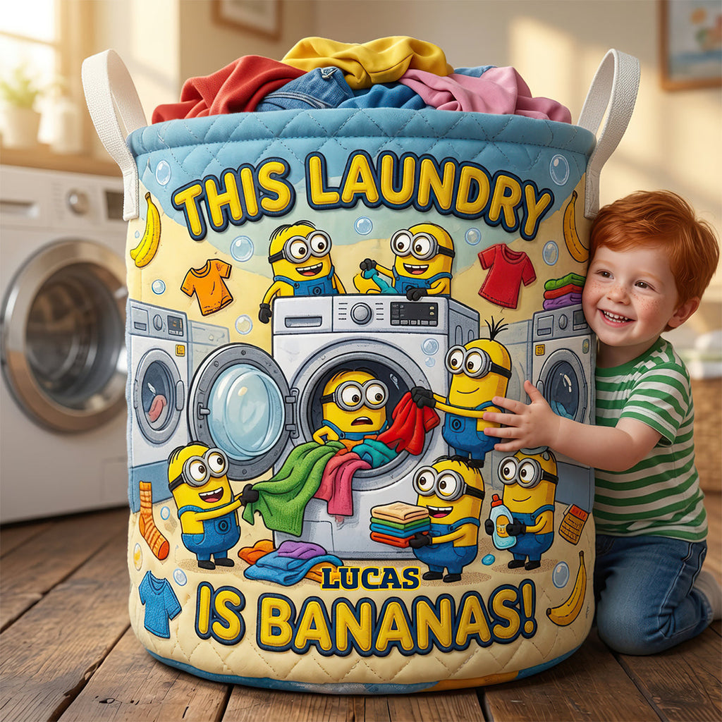 Funny Quilted Laundry Basket Personalized Gifts 06TYDT090726
