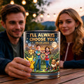 Adventure Couple Drinking Glass - Personalized Gifts For Couples 02tyqn080626