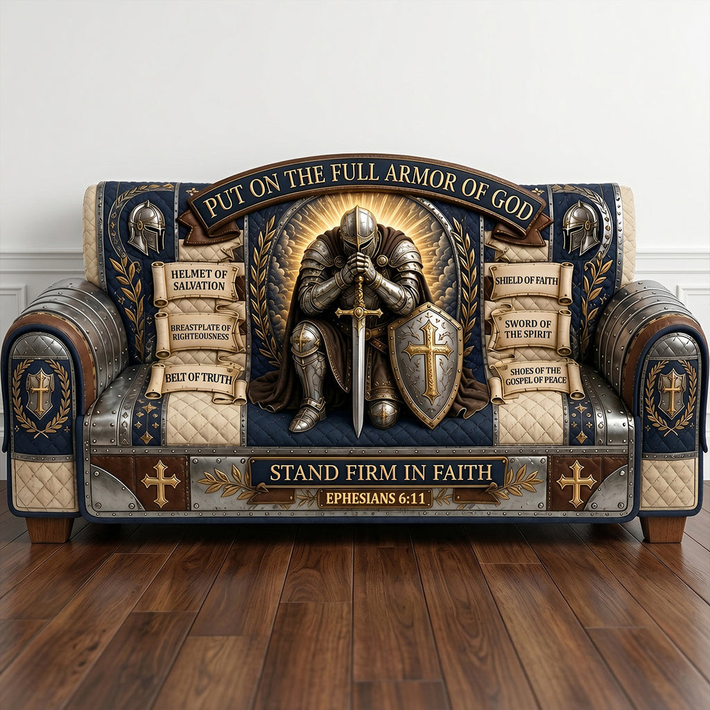 Armor Of God Quilted Sofa Cover - Personalized Gifts For Christian 02tytn220626