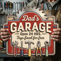 Dad's Garage - Cut Metal Sign - Personalized Gifts For Dad 01NALU250526