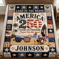 Freedom Feels Like Summer Blanket - Personalized Gifts For Patriots 131patn080626