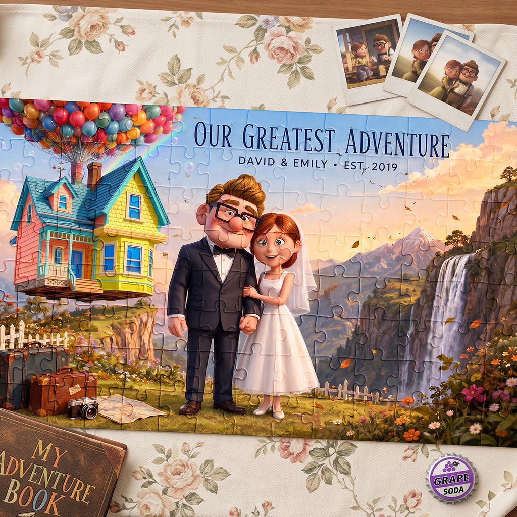 Our Greatest Adventure Jigsaw Puzzle - Personalized Gifts For Couples 05hata140726