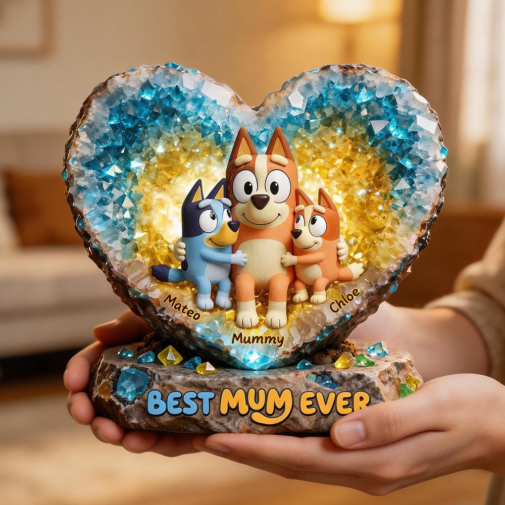 Best Mum Ever Acrylic Plaque - Personalized Gifts For Mom 02HUDT020426