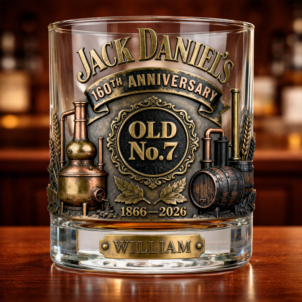 160th Anniversary Round Glass - Personalized Gifts For Drink Lovers 03KILU100326