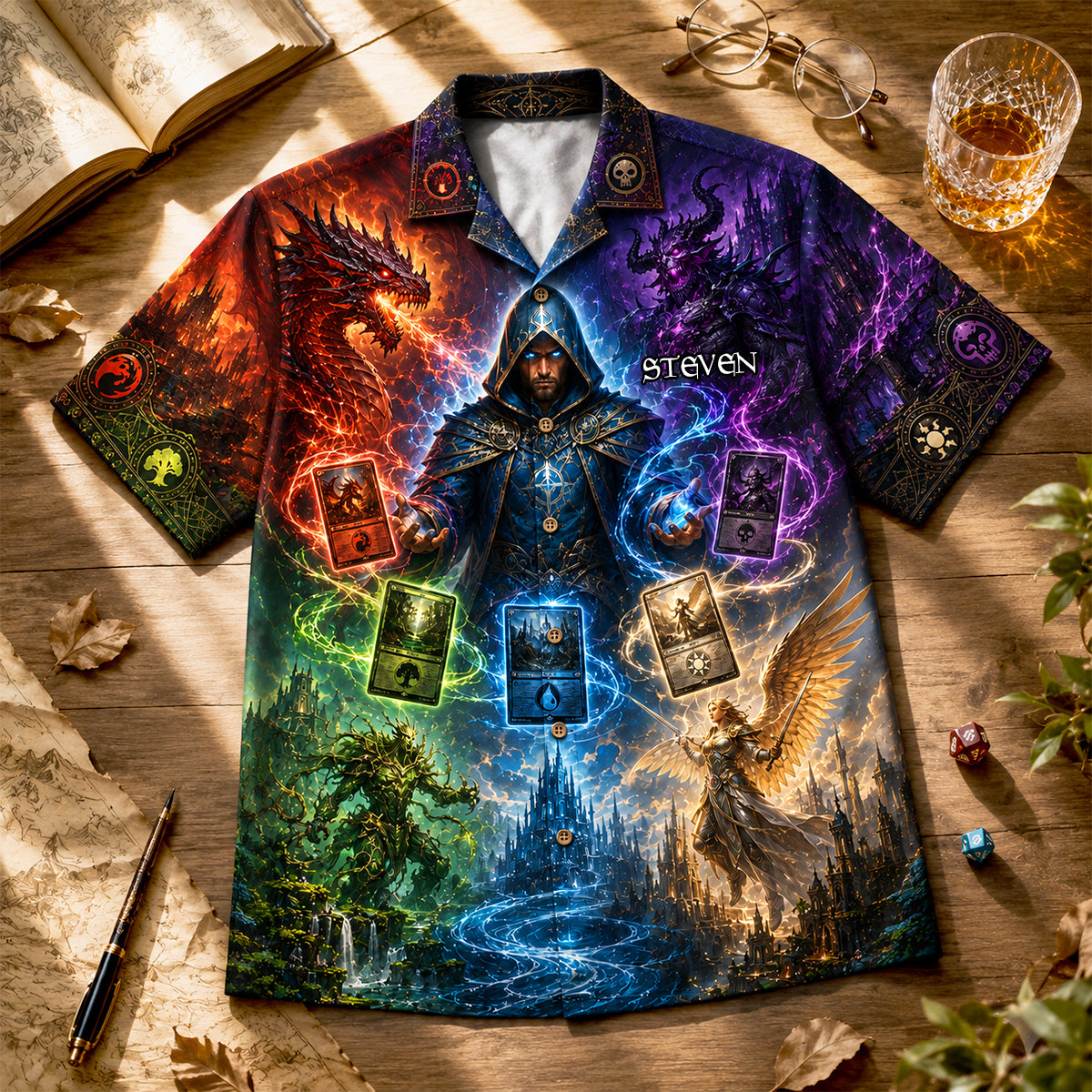 Fantasy Warrior Hawaiian Shirt - Personalized Gifts For Fantasy Lovers 03nadh290626