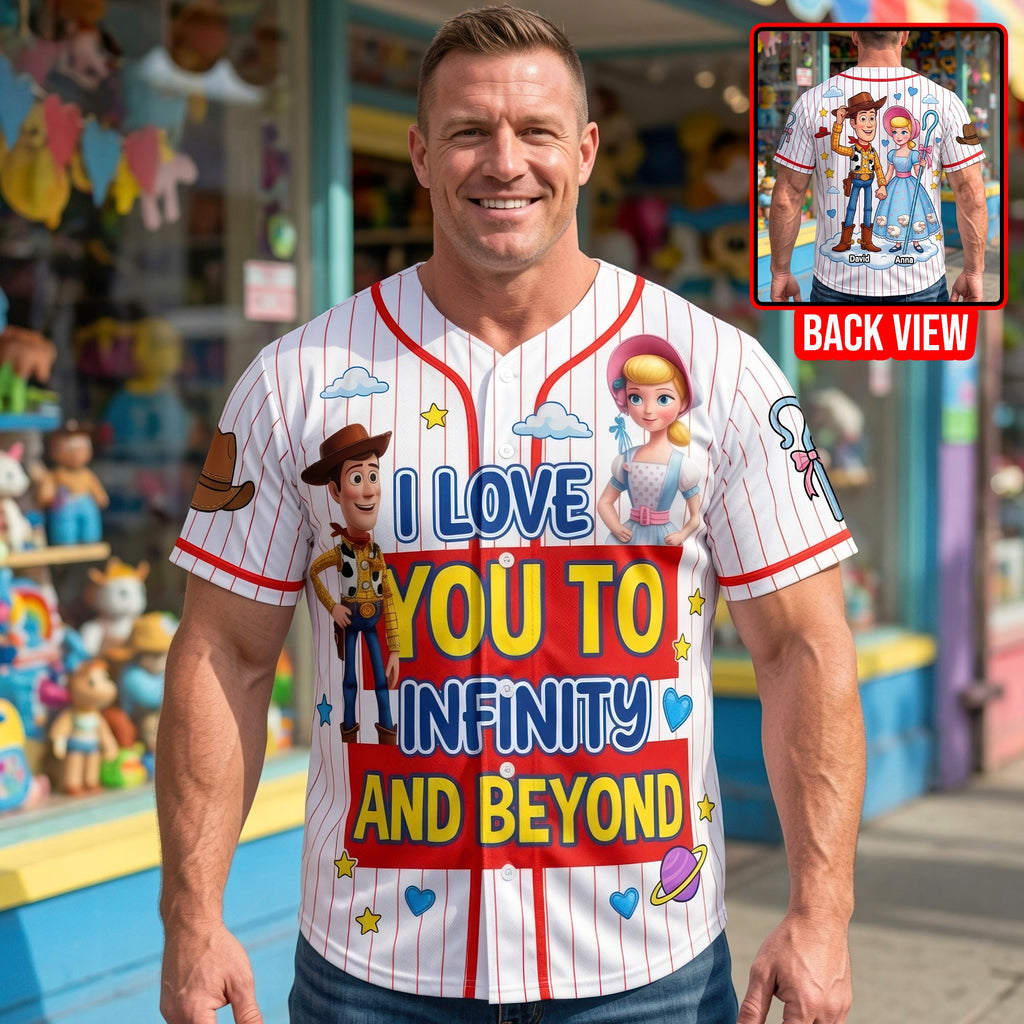 Couple Forever Baseball Jersey - Personalized Gifts For Couple 02NAQN190626