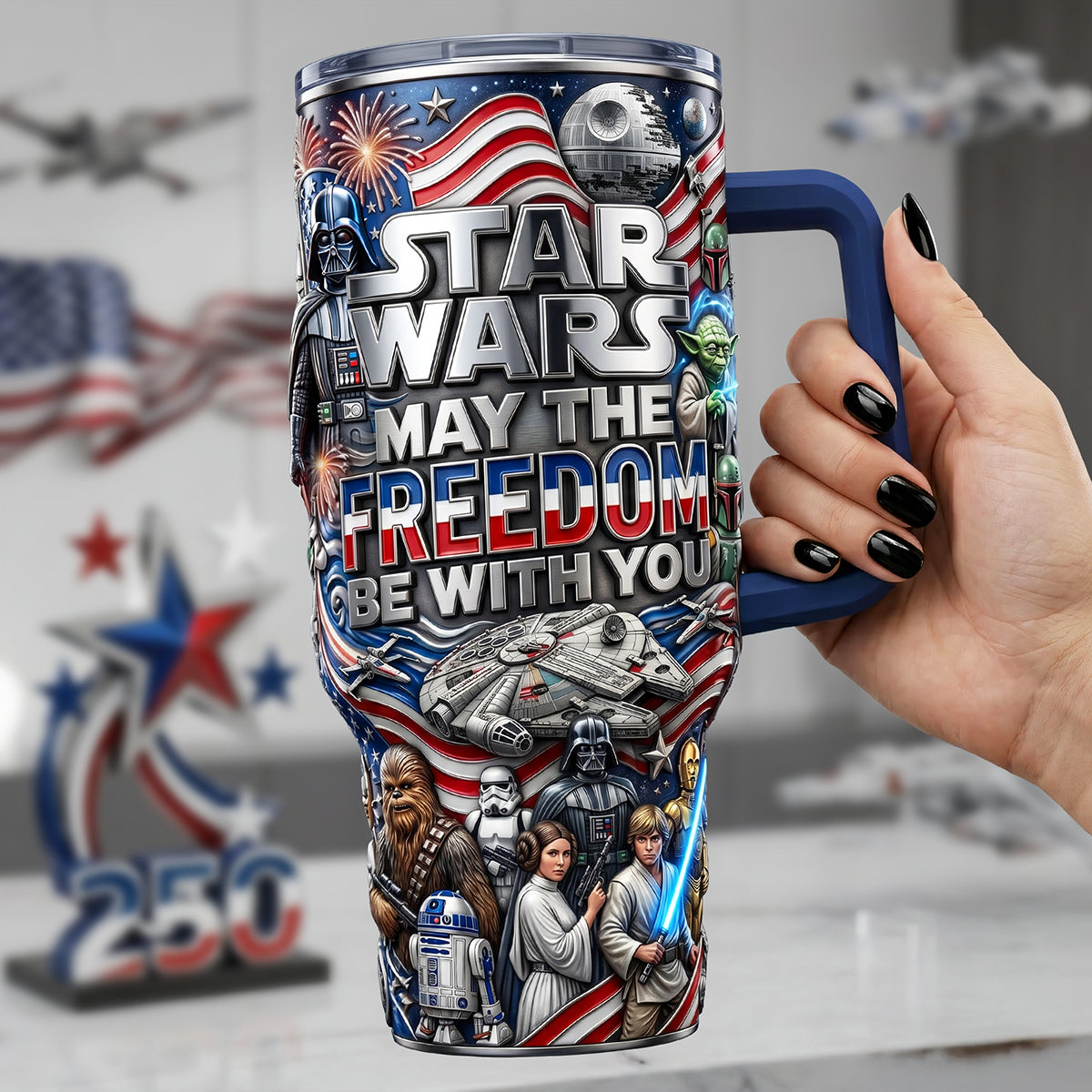 Freedom With You 40oz Tumbler  - Personalized Gifts For Patriots 03pata110626