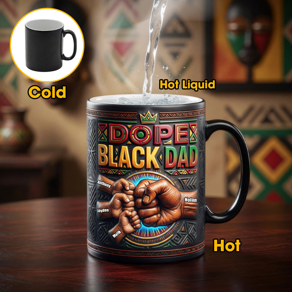 Dope Black Dad Magic Mug - Personalized Gifts For Dads 03hudh200426