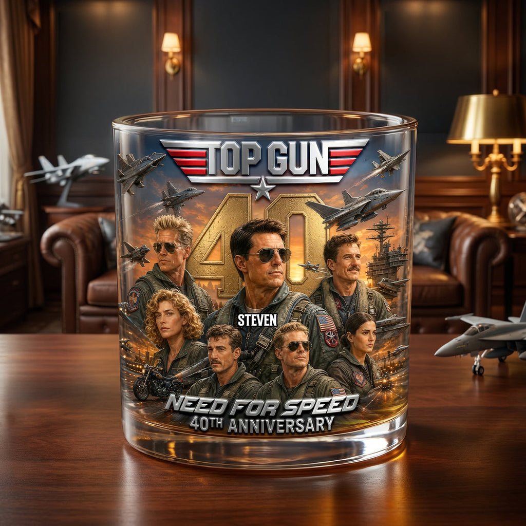 40 Years of Sky Legends Round Glass - Personalized Gifts 04tydh080626