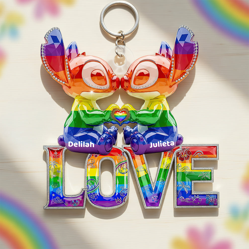 Lgbt Experiment Couple Keychain Personalized Gifts For Couple 031ohdt230525