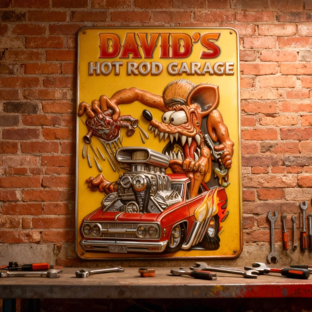 Personalized Gifts For Hot Rod Lovers Metal Sign 011totn160126