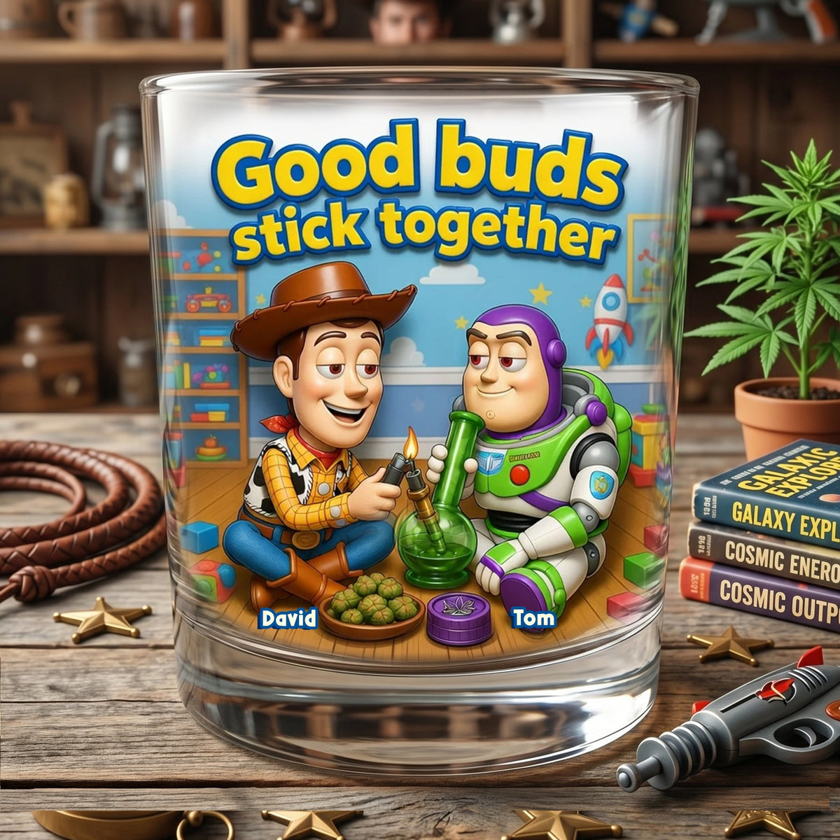 Adventure Friends Round Glass - Personalized Gifts For Friends 05TOLU060626