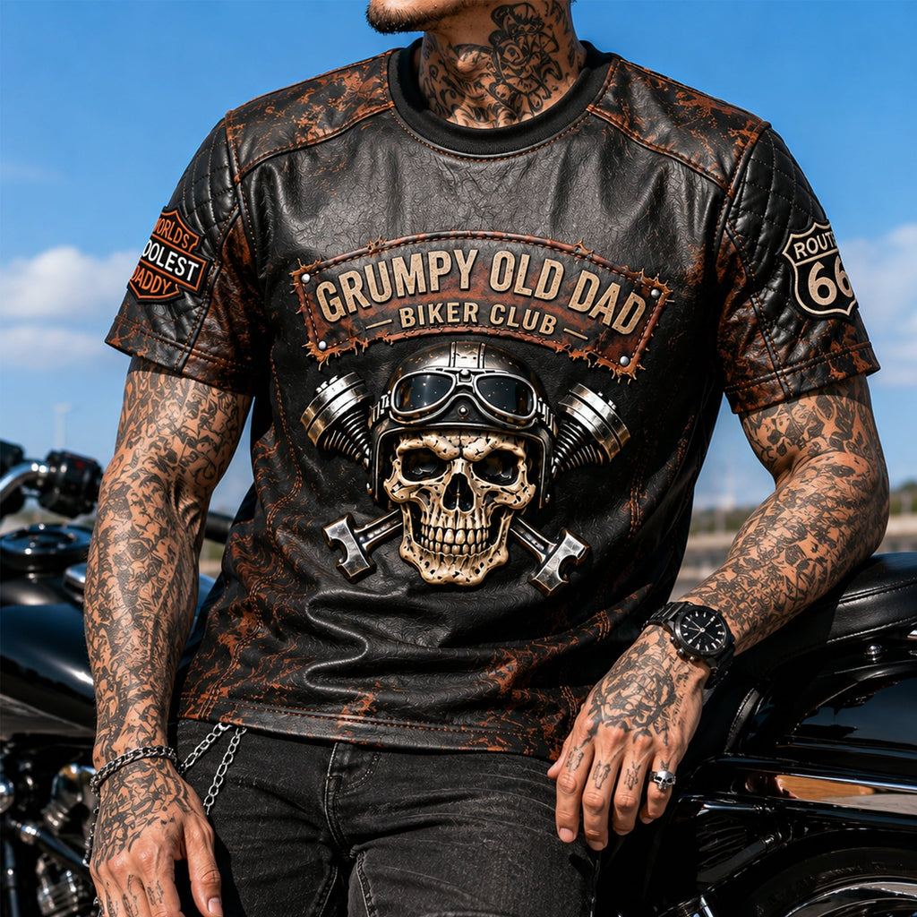 Grumpy Old Dad Motorcycle Personalized Father's Day Gift for Riders 01NALU010626