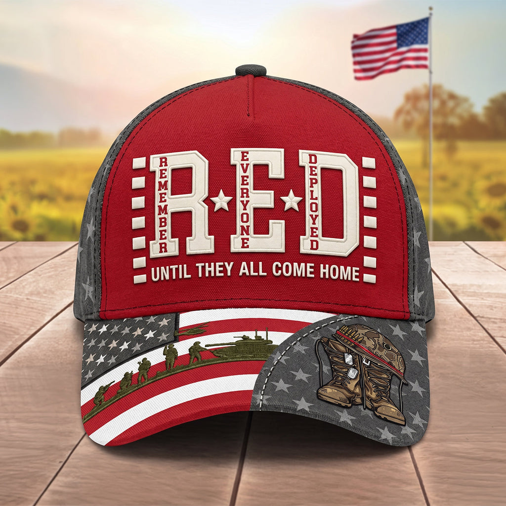 RED Remember Everyone Deployed Classic Cap - Personalized Gifts For Veteran Families 03qhtn260526
