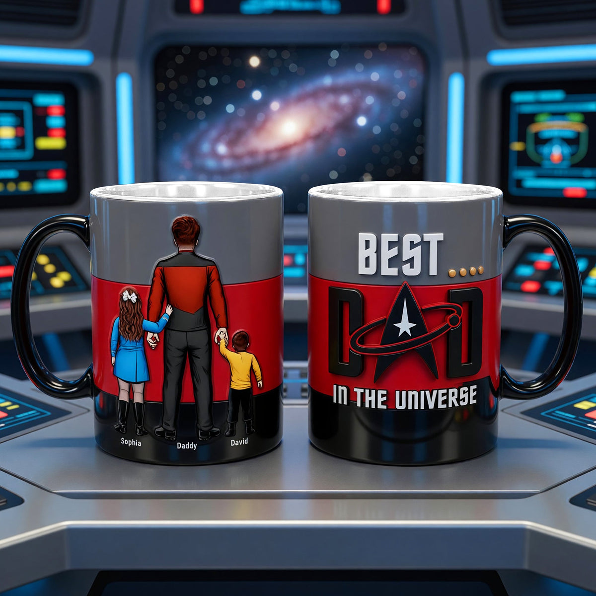 Deep Space Dad Magic Coffee Mug - Personalized Gifts For Dads 01OHQN060526HH