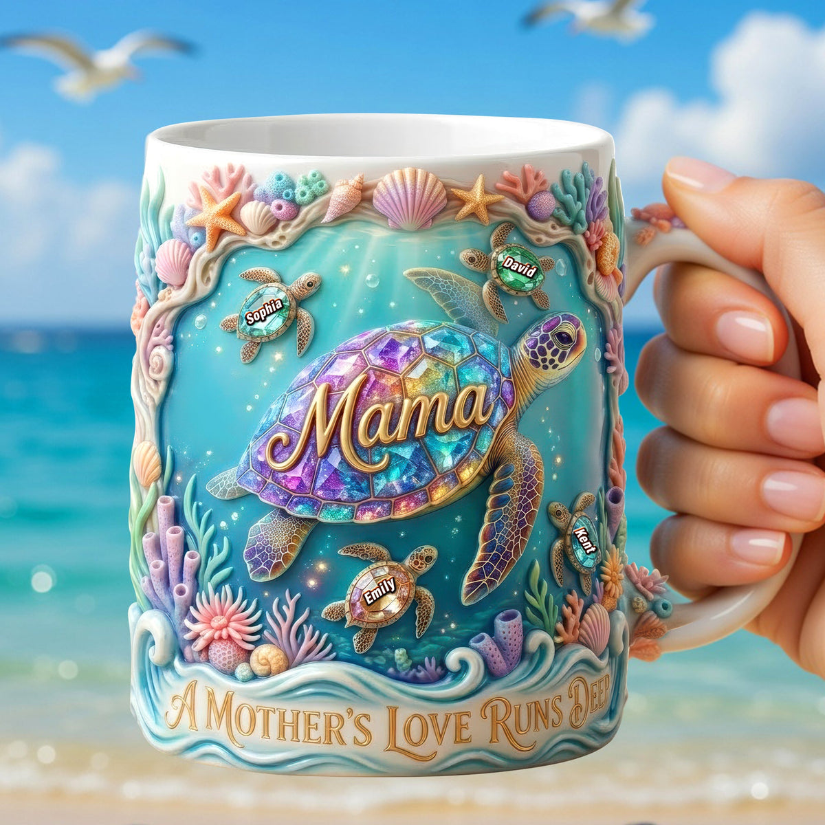 A Mother's Love Run Deep Coffee Mug- Personalized Gifts For Mother 06toqn090426