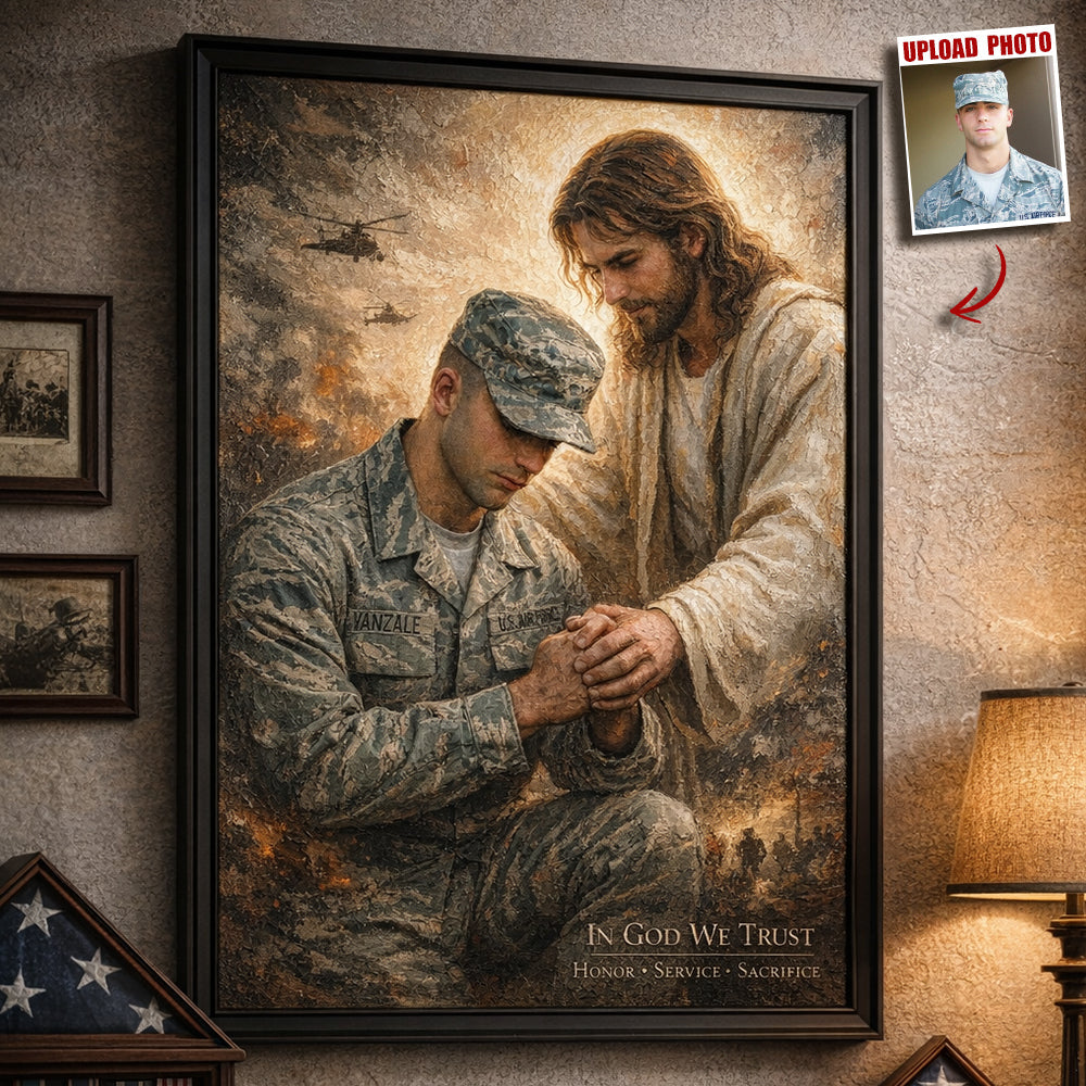 In God We Trust Canvas Personalized Gifts For Veterans 05TGDT010426