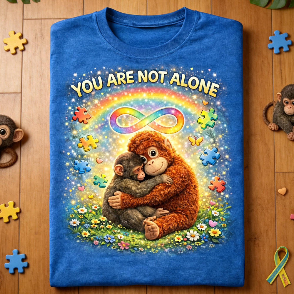 You Are Not Alone Shirt Gifts For Autism Moms 05HUDT070326 GRER2005