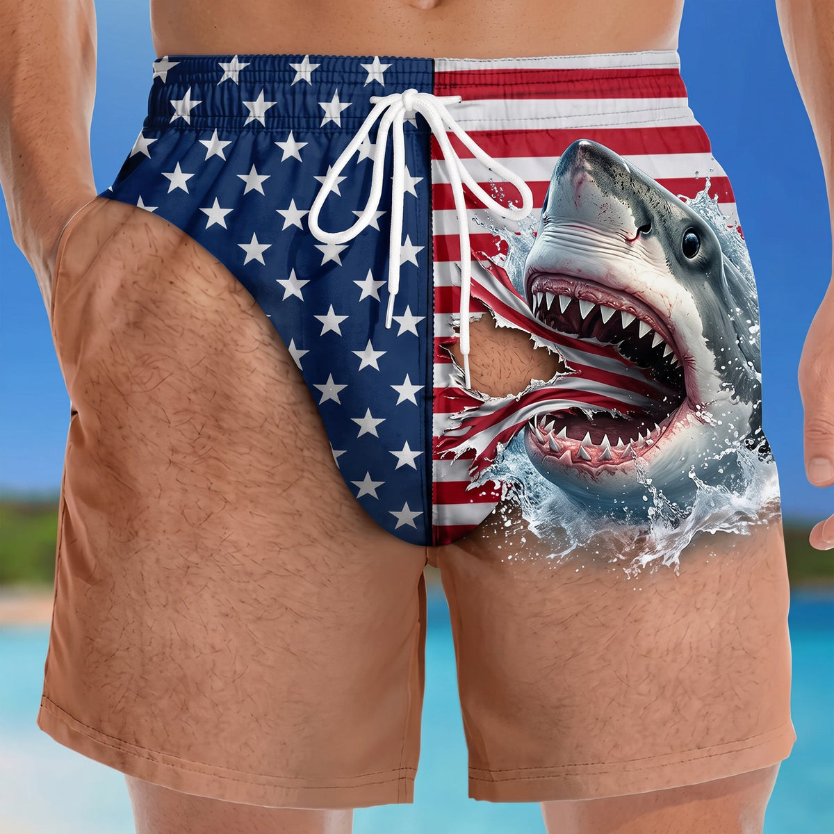 Funny Shark Men's Shorts Personalized Gifts For Men 05TYQN020726