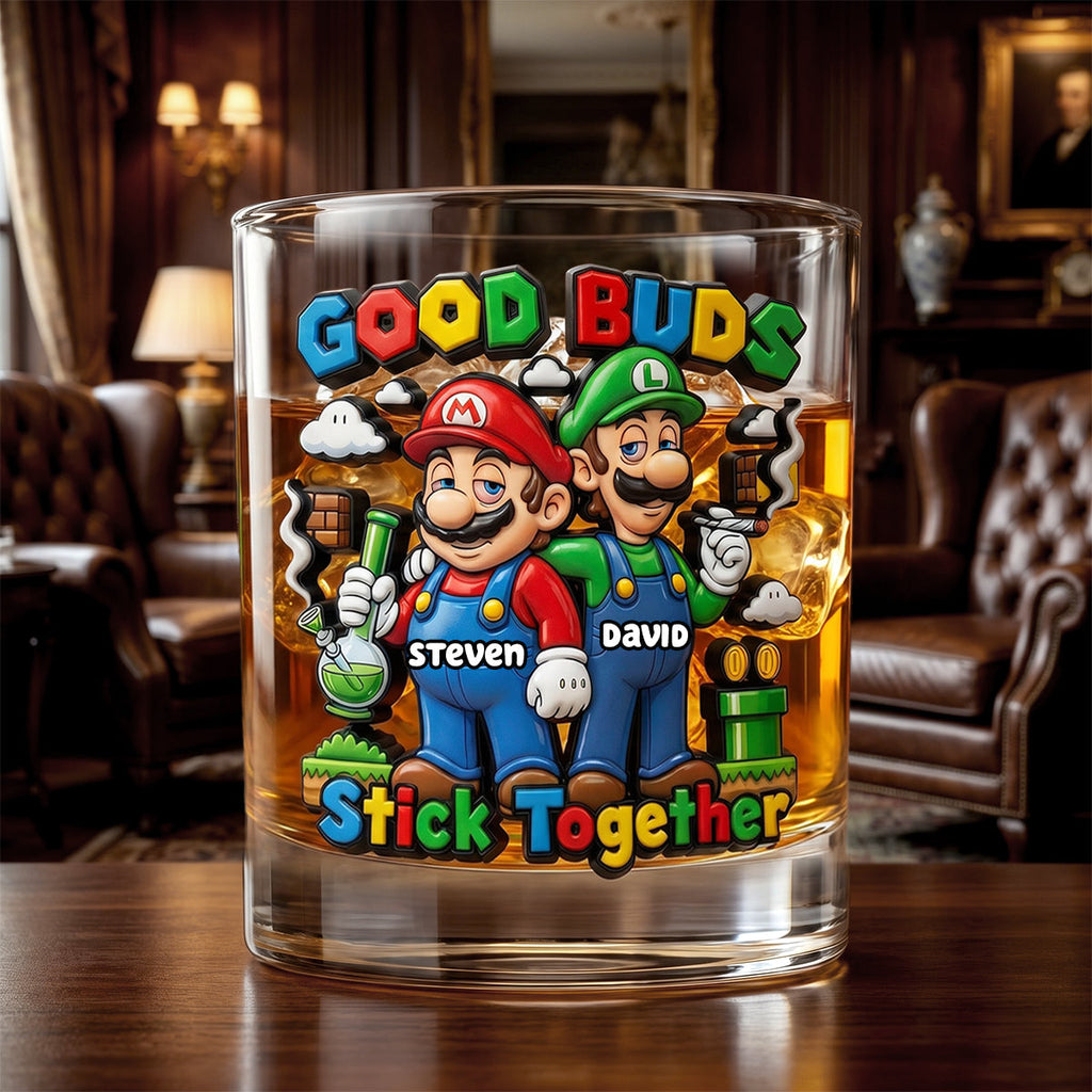 Stoned Friends 11oz Round Glass - Personalized Gifts For Friends 03todh080626