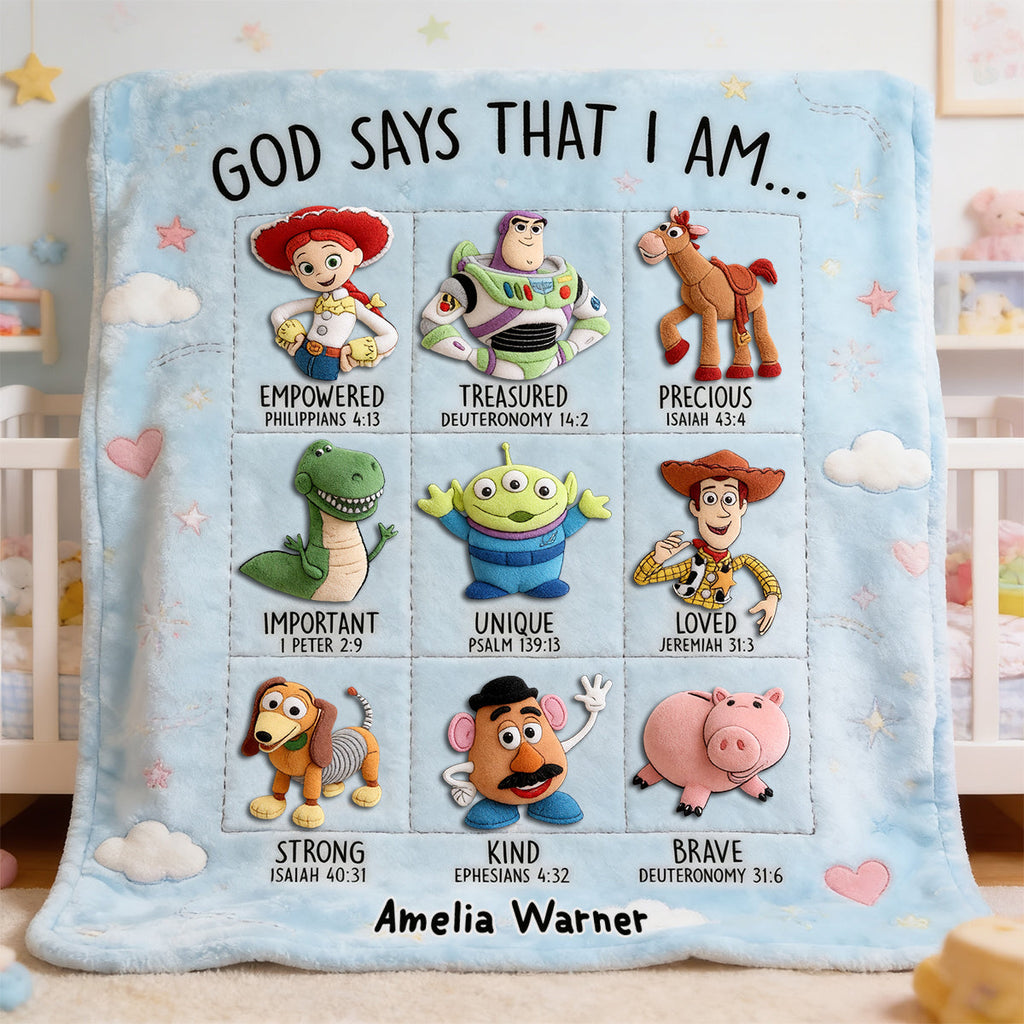 God's Promises Blanket - Personalized Anniversary Gifts 02NADT240626