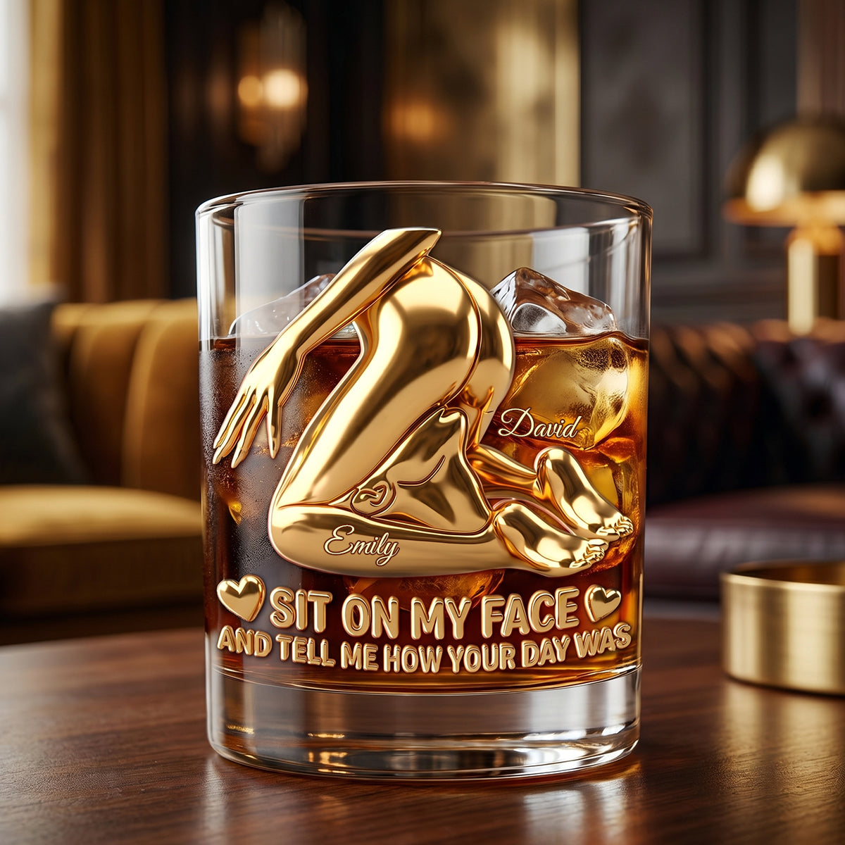 Naughty Couples Drinking Glass - Personalized Gifts For Couples 02hudh180626