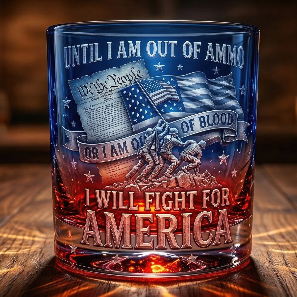 Freedom Round Glass - Gifts For Patriots 04PAQN200326