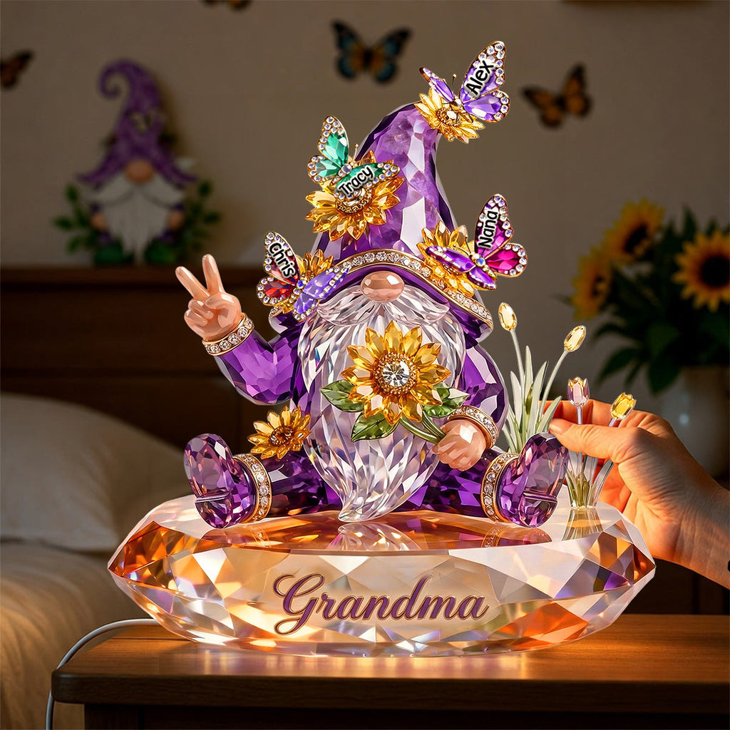 Gnome Mom Light Box - Personalized  Mother's Day Gifts 03QHMG070326