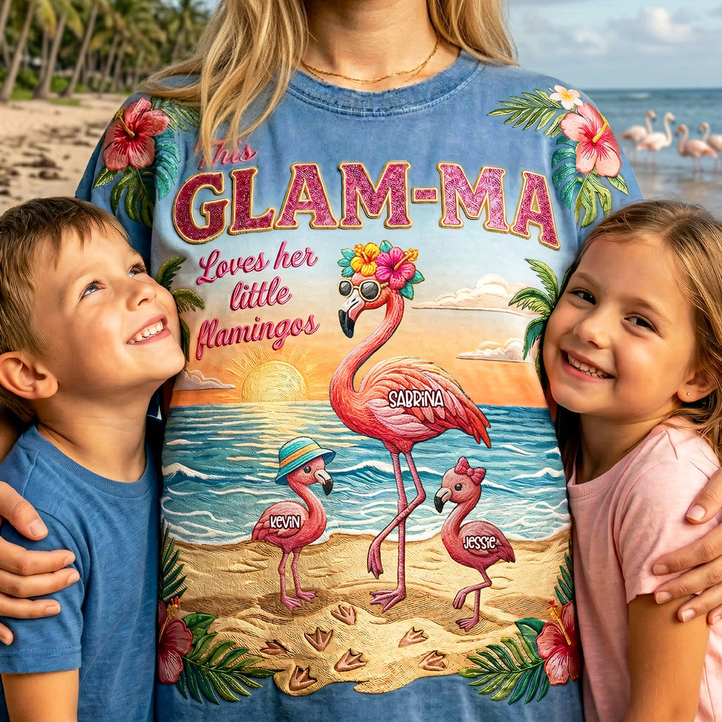 Flamingo Summer Mother Shirt - Personalized Gifts For Mother 01pata090426