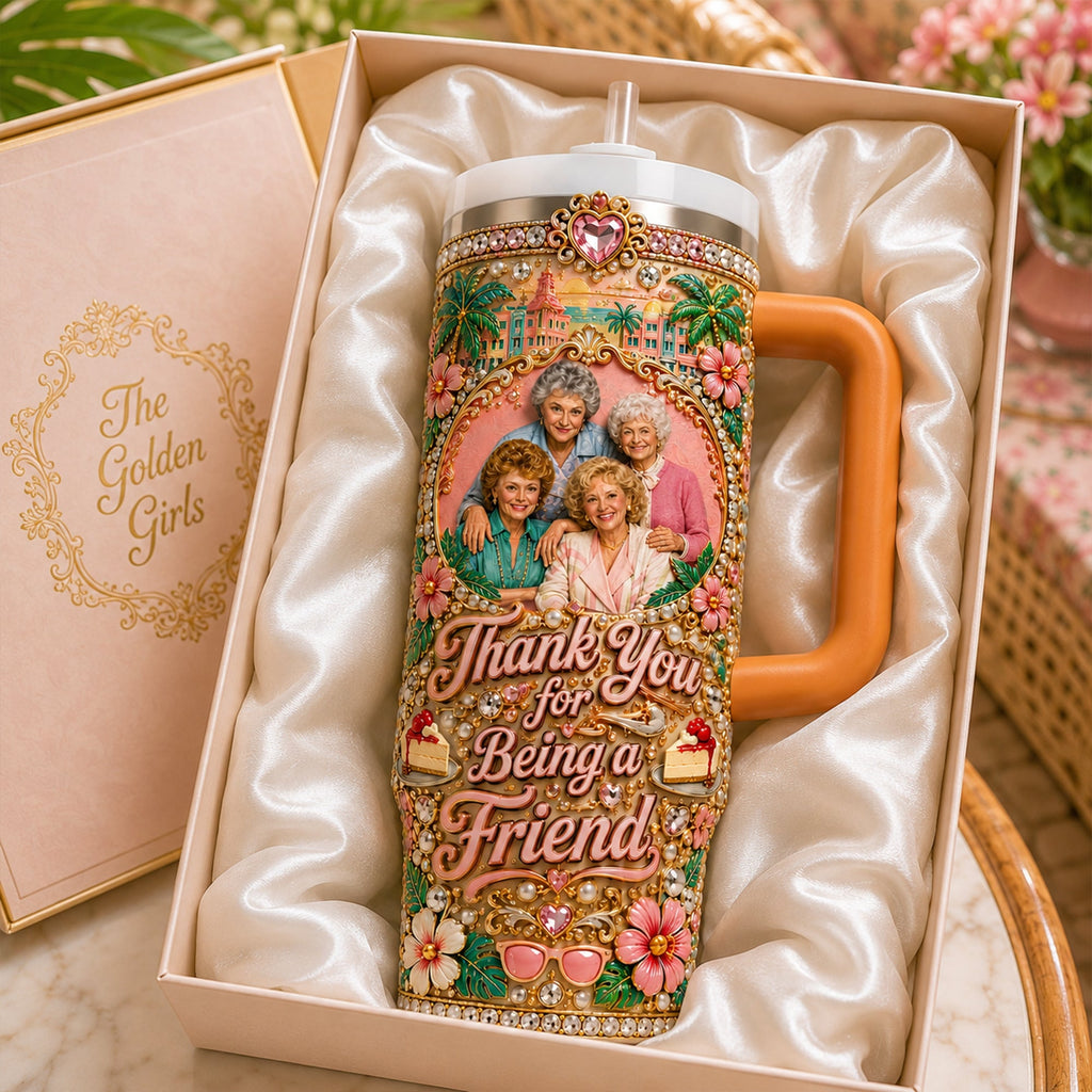 Cheers to Friendship 40oz Tumbler With Handle - Gifts For Friends 04NALU120626