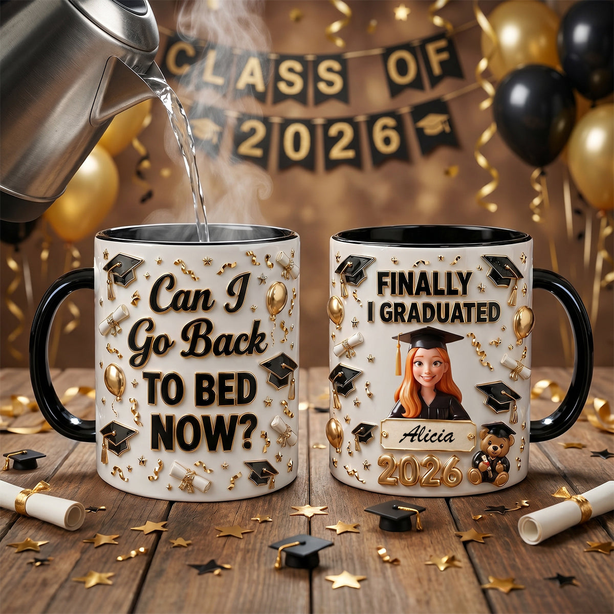 Custom Photo Finally Graduation Coffee Mug - Personalized Gifts For Graduates 01padh110526