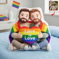 Pride Month LGBT Couple Pillow  - Custom Photo Gifts For Couple Pillow 07NAQN200526