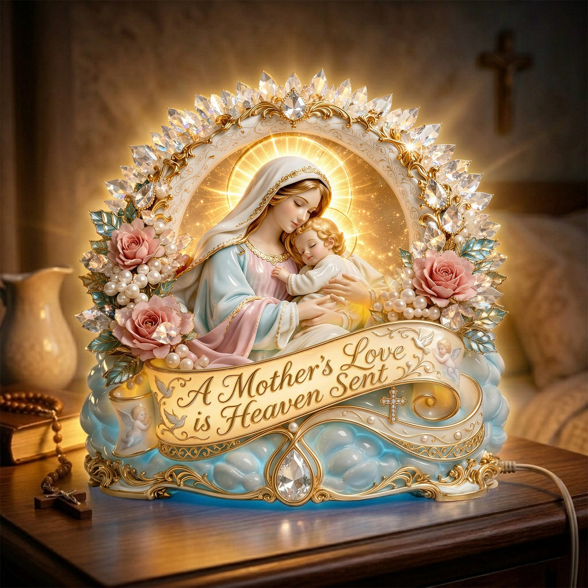 Blessed Mother Love Light Box – Gift For Christian 02TYLU280326