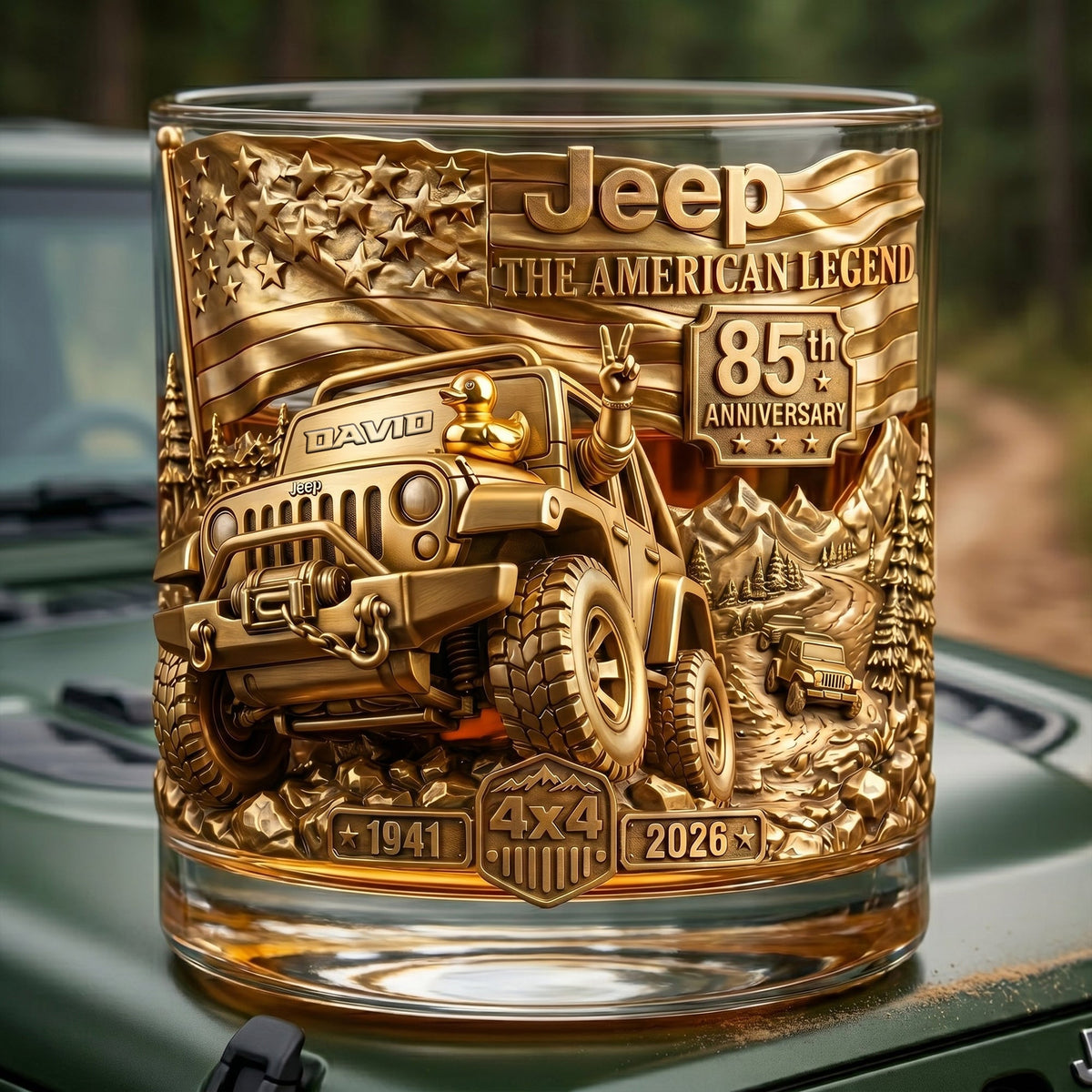Anniversary Off-Road Round Glass - Personalized Gifts For Off-Road Lovers 03qhlu090626