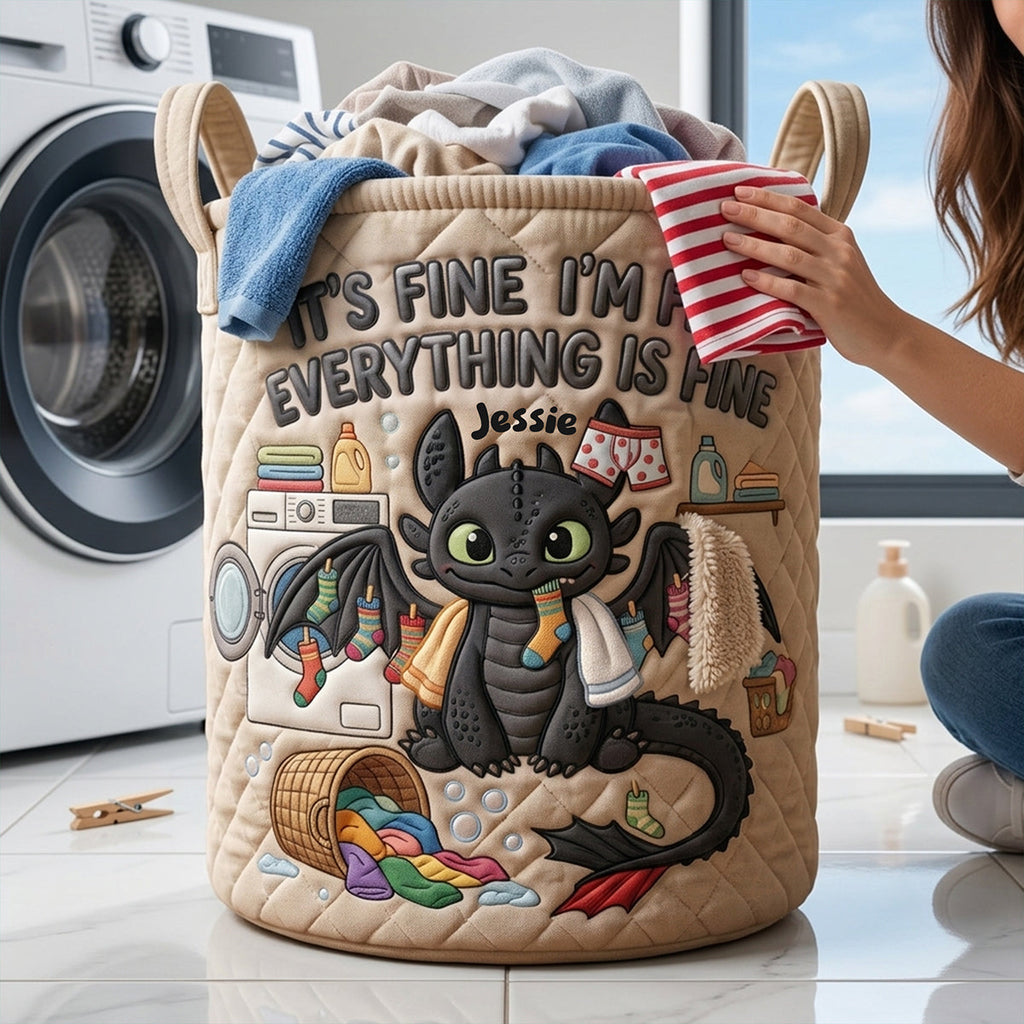 Cute Overload Quilted Laundry Basket - Personalized Gifts 03qhta100726