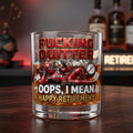 Funny Retirement Round Glass - Personalized Gifts 04TYDH100626