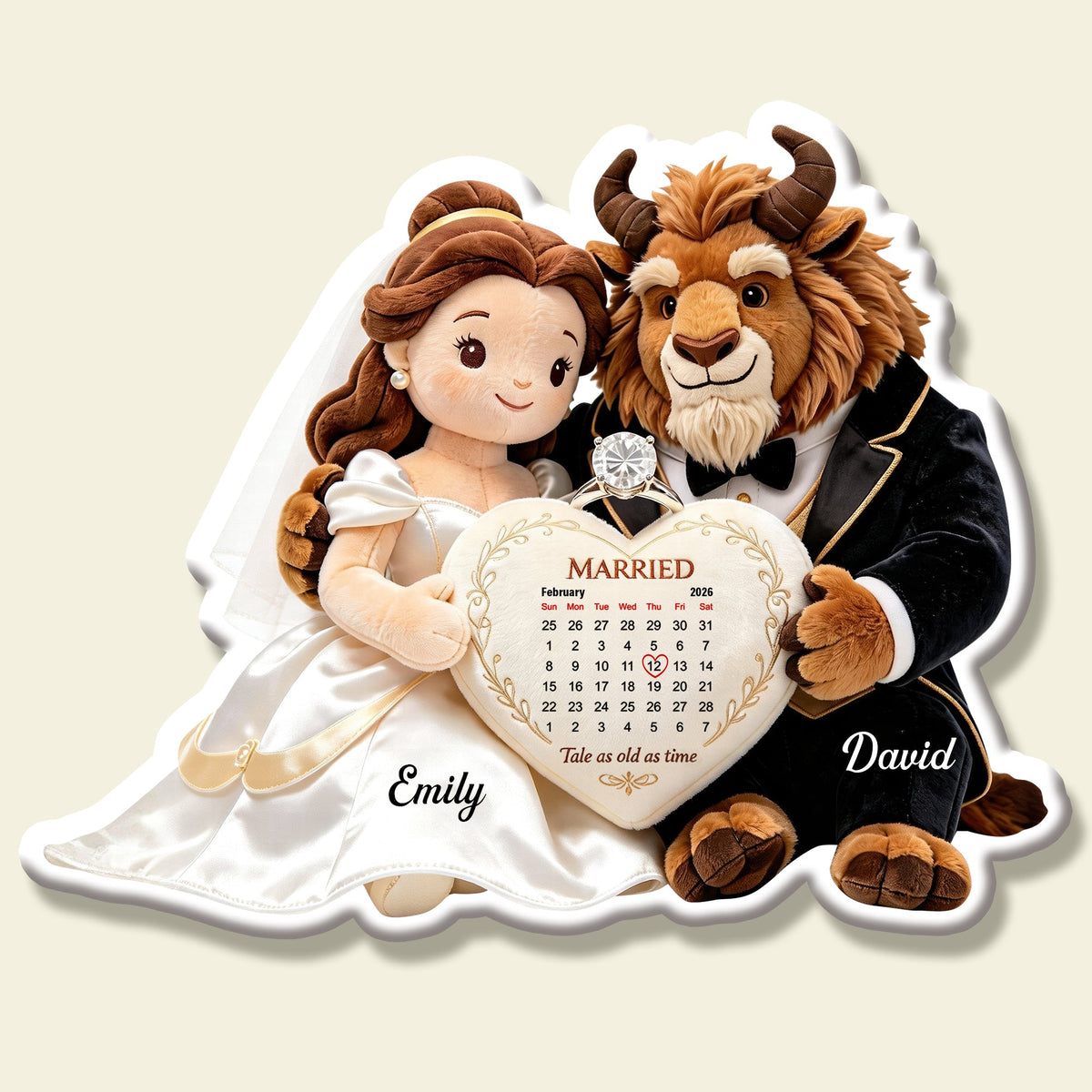 Fairytale Couple Pillow  - Personalized Gifts For Couple Anniversary Pillow 02TGQN020626