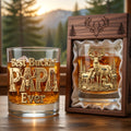 The Best Hunting Dad Drinking Glass - Personalized Gifts For Dads 03naqn220526